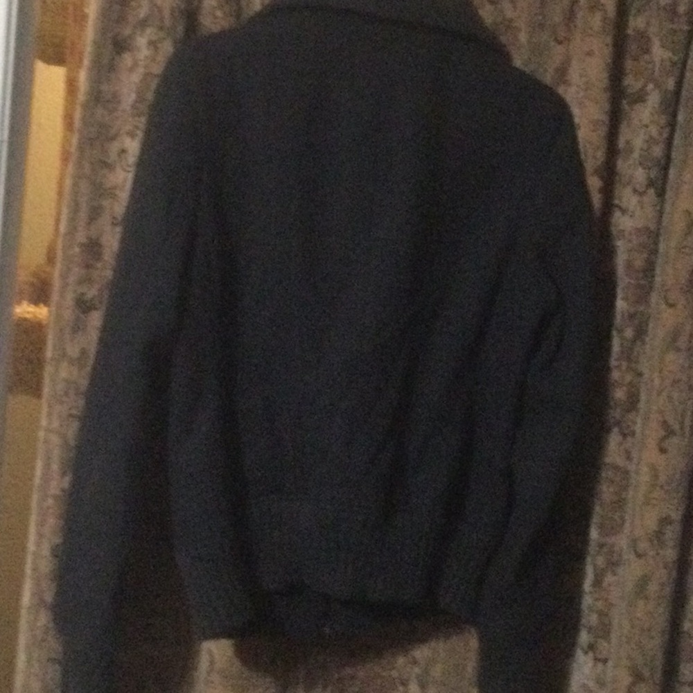 Express Charcoal Black Wool Jacket Medium